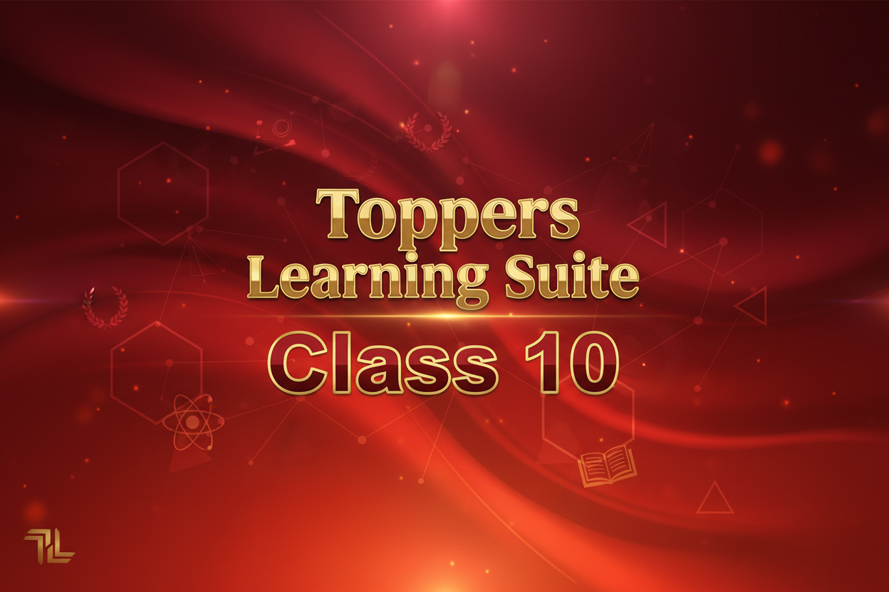 Toppers Learning Suite for Class 10 online study resources and AI coach interface